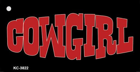 Cowgirl Novelty Metal Key Chain KC-3822