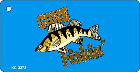 Gone Fishin Novelty Aluminum Key Chain KC-3873