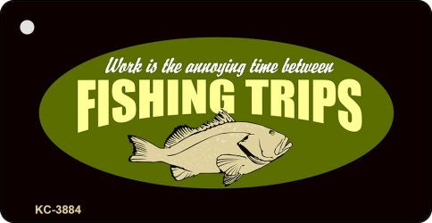 Fishing Trips Novelty Aluminum Key Chain KC-3884