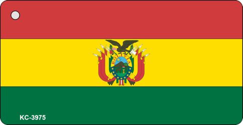 Bolivia Flag Novelty Aluminum Key Chain KC-3975