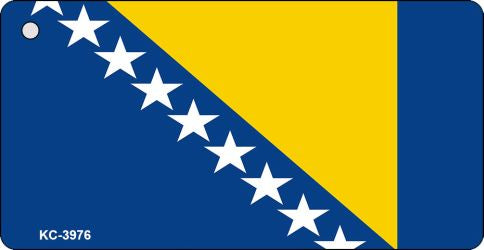 Bosnia-Herzegovina Flag Novelty Aluminum Key Chain KC-3976