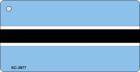 Botswana Flag Novelty Aluminum Key Chain KC-3977
