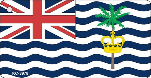 British Indian Ocean Flag Novelty Aluminum Key Chain KC-3978