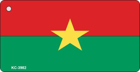 Burkina Faso Flag Novelty Aluminum Key Chain KC-3982