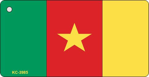 Cameroon Flag Novelty Aluminum Key Chain KC-3985