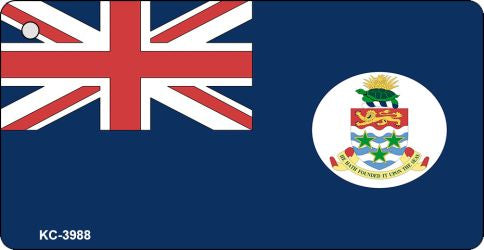 Cayman Islands Flag Novelty Aluminum Key Chain KC-3988