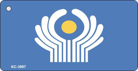 Commonwealth of Ind States Flag Novelty Aluminum Key Chain KC-3997