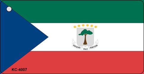 Equatorial Flag Novelty Aluminum Key Chain KC-4007