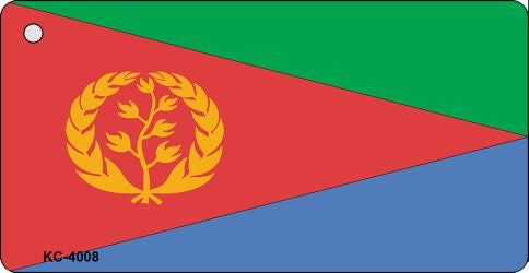 Eritrea Flag Novelty Aluminum Key Chain KC-4008
