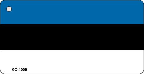 Estonia Flag Novelty Aluminum Key Chain KC-4009