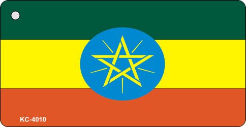 Ethiopia Flag Novelty Aluminum Key Chain KC-4010