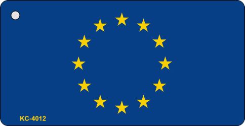 European Union Flag Novelty Aluminum Key Chain KC-4012