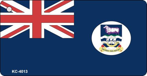 Falkland Islands Flag Novelty Aluminum Key Chain KC-4013