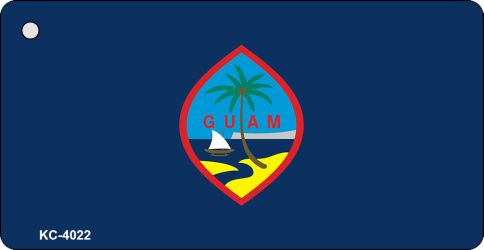 Guam Flag Novelty Aluminum Key Chain KC-4022