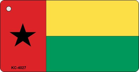 Guinea-Bissau Flag Novelty Aluminum Key Chain KC-4027