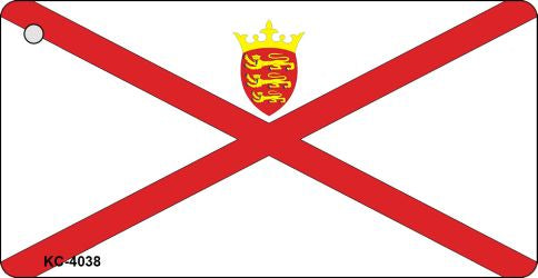 Jersey Flag Novelty Aluminum Key Chain KC-4038