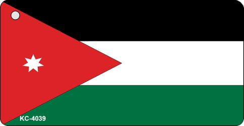 Jordan Flag Novelty Aluminum Key Chain KC-4039