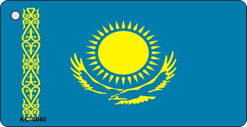 Kazakhstan Flag Novelty Aluminum Key Chain KC-4040