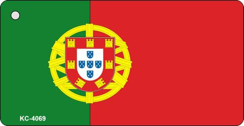 Portugal Flag Novelty Aluminum Key Chain KC-4069