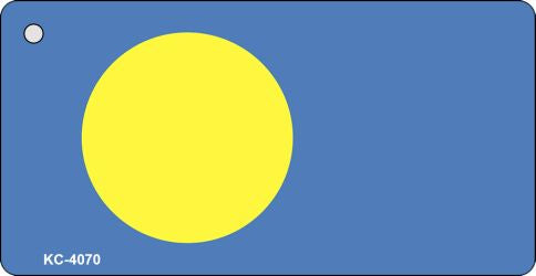 Palau Flag Novelty Aluminum Key Chain KC-4070
