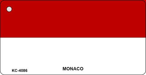 Monaco-C Flag Novelty Aluminum Key Chain KC-4086