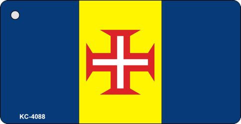 Madeira Flag Novelty Aluminum Key Chain KC-4088
