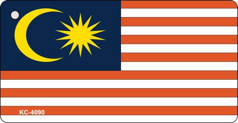 Malaysia Flag Novelty Aluminum Key Chain KC-4090
