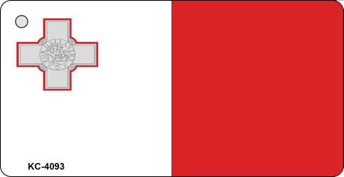 Malta Flag Novelty Aluminum Key Chain KC-4093