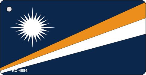 Marshall Islands Flag Novelty Aluminum Key Chain KC-4094