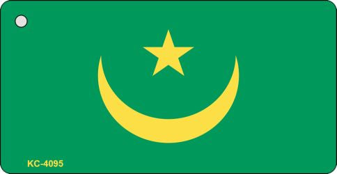 Mauritania Flag Novelty Aluminum Key Chain KC-4095