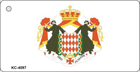 Monaco-S Flag Novelty Aluminum Key Chain KC-4097