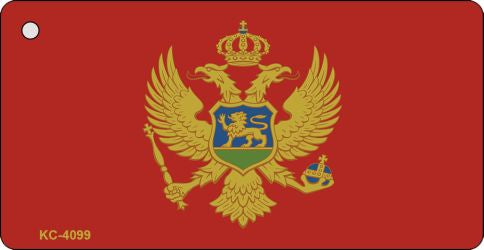Montenegro Flag Novelty Aluminum Key Chain KC-4099