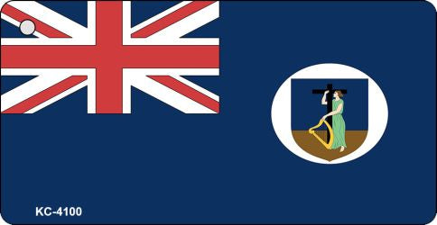 Montserrat Flag Novelty Aluminum Key Chain KC-4100
