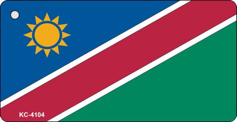 Namibia Flag Novelty Aluminum Key Chain KC-4104