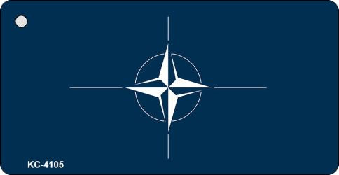 Nato Flag Novelty Aluminum Key Chain KC-4105
