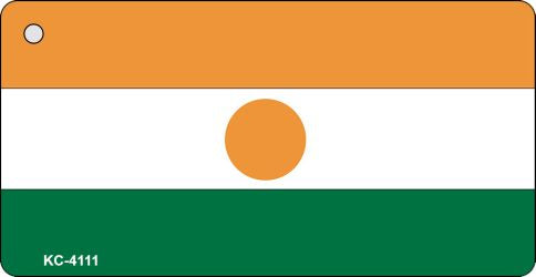 Niger Flag Novelty Aluminum Key Chain KC-4111