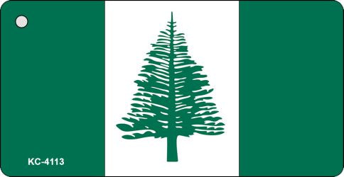 Norfolk Islands Flag Novelty Aluminum Key Chain KC-4113