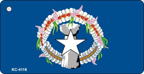 Northern Marianas Flag Novelty Aluminum Key Chain KC-4116