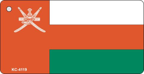 Oman Flag Novelty Aluminum Key Chain KC-4119