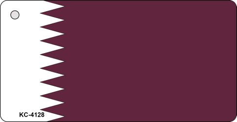 Qatar Flag Novelty Aluminum Key Chain KC-4128