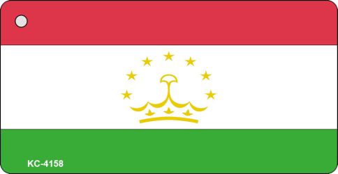 Tajikistan Flag Novelty Aluminum Key Chain KC-4158