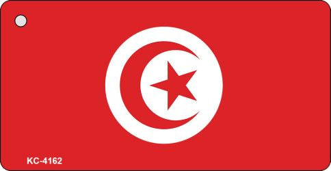 Tunisia Flag Novelty Aluminum Key Chain KC-4162