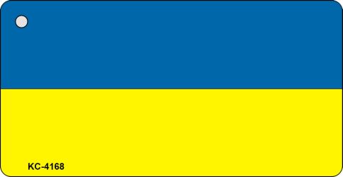 Ukraine Flag Novelty Aluminum Key Chain KC-4168