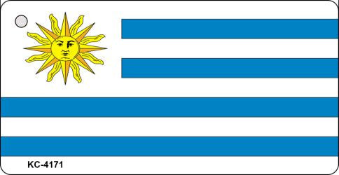 Uruguay Flag Novelty Aluminum Key Chain KC-4171