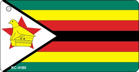 Zimbabwe Flag Novelty Aluminum Key Chain KC-4180