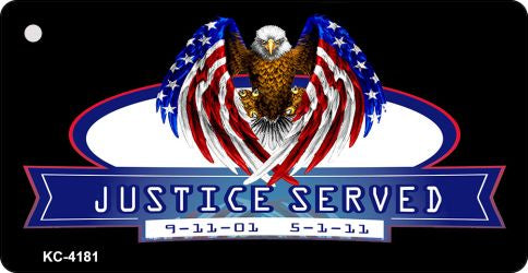 Justice Served Novelty Aluminum Key Chain KC-4181