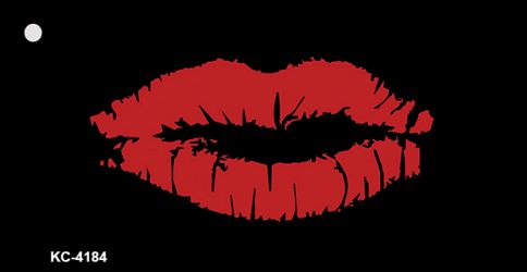 Full Red Lips Novelty Metal Key Chain KC-4184
