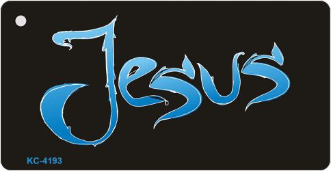 Jesus Blue Novelty Aluminum Key Chain KC-4193
