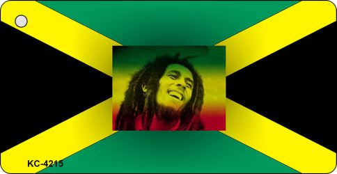 Jamaica Marley Flag Novelty Aluminum Key Chain KC-4215