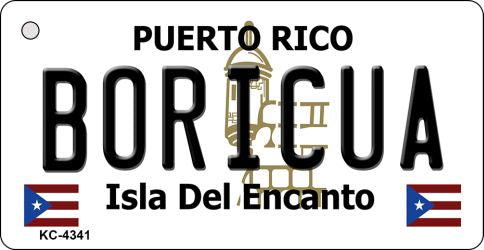 Boricua Puerto Rico Flag Novelty Aluminum Key Chain KC-4341